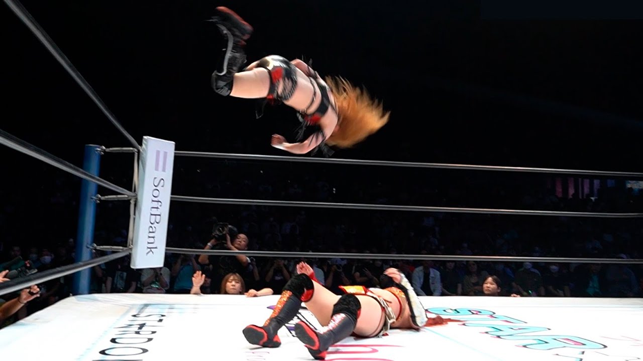 【スターダム】鈴季すずが新技『スカイ・ツイスタープレス』で5★STAR GP 2023優勝！女子プロレス界最上級空中技の一つ！【STARDOM】